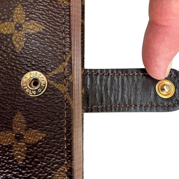 Louis Vuitton Monogram Canvas Vintage Card Holder Wallet Photo Album Snap Closur - Picture 6 of 8